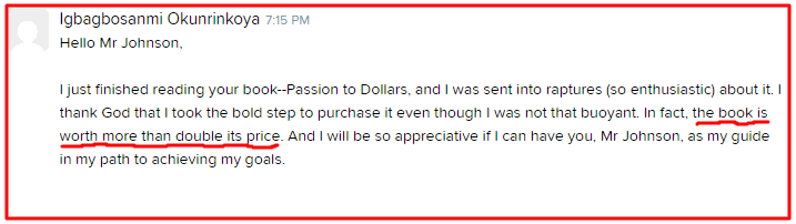 Passion to dollars