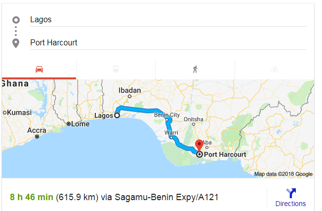 portharcourt to lagos